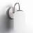 Raisa 6.5 In. 1 Light Brushed Nickel Sconce With Flat Opal Glass Shade