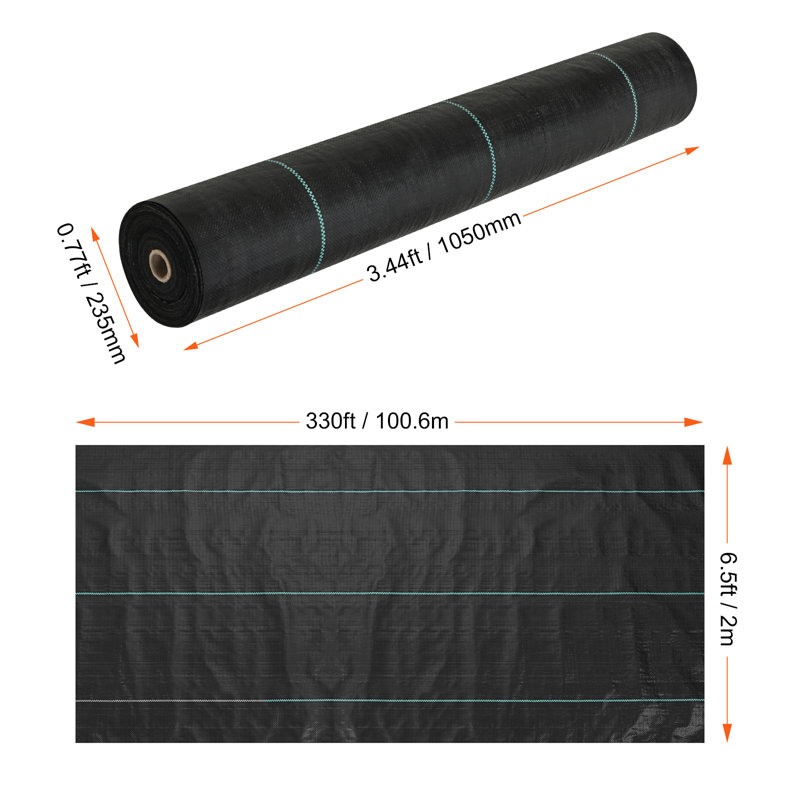 Désherbeur robuste de qualité supérieure pour jardin, H 0,04 po x l 78 po x P 3960 po