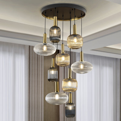 Lansdown 9 - Light Cluster Geometric Pendant