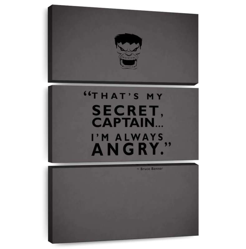 Tergel Hulk Always Angry, H 38 po x l 24 po