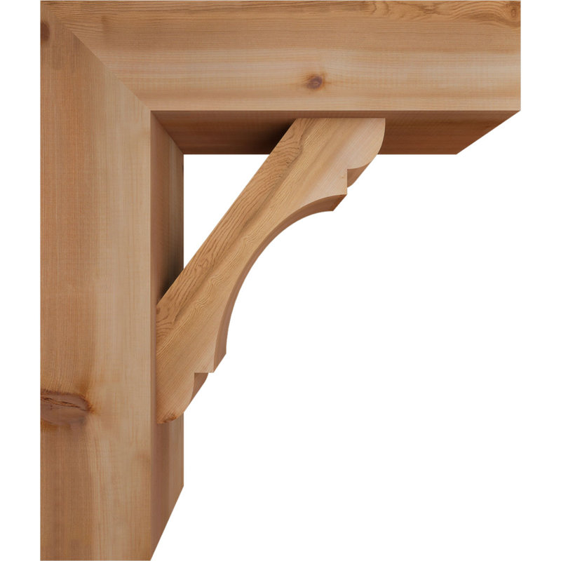 Support de bloc olympique avec entretoise décalée, 28 x 24, Cèdre rouge occidental de l 7 1/2 po (lisse)