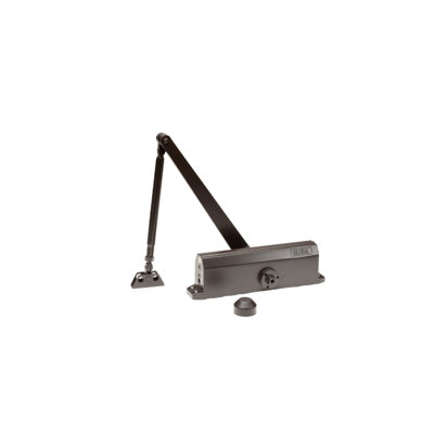 Commercial Grade 1 Door Closer in Aluminum and Duronodic with Backcheck - Size 3
