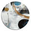 Exploration de Boho Volume I - Art mural rond abstrait sur métal-88628118