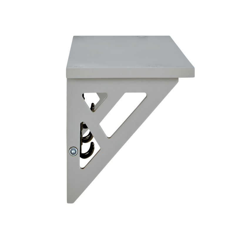 Solid Wood Wall 8 - Hook Wall Mounted Coat Rack, Grey