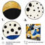Art abstrait sur toile, motif abstrait avec textures bleues et dorées-615234898-615234927