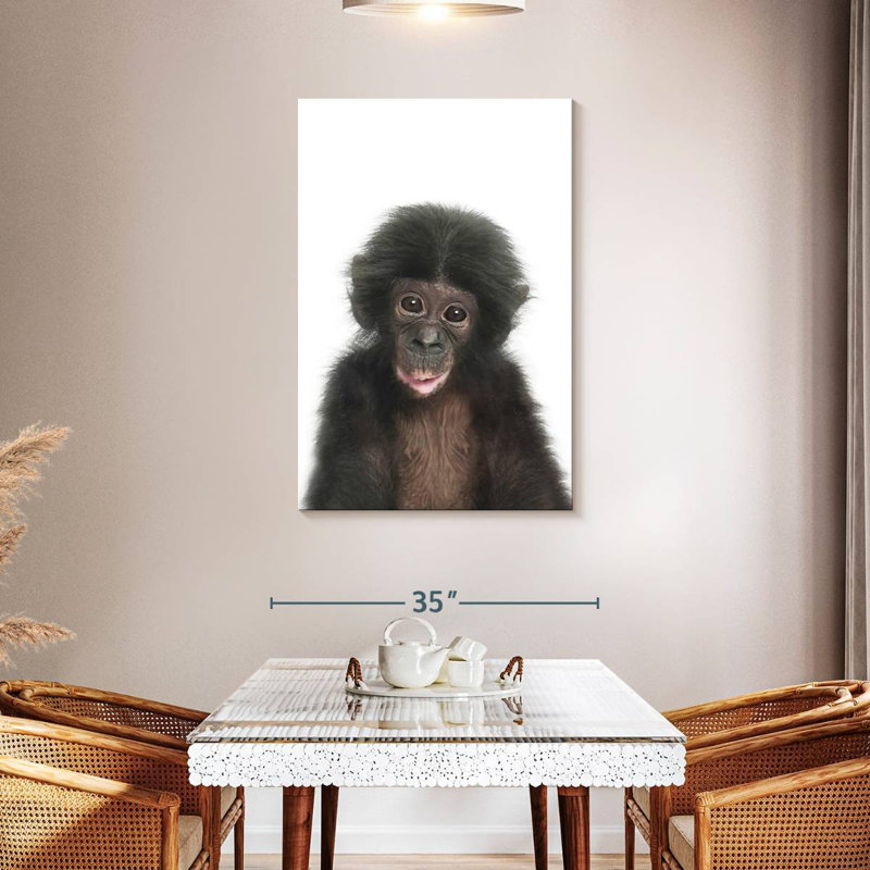 Brampt Baby Monkey, 45" H x 30" W
