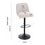 Dellaquila Upholstered Adjustable Height Counter Stool with Metal Frame-1502519383