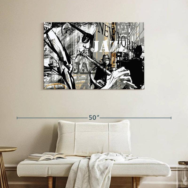 Abarca New York Jazz, H 26 po x l 39 po