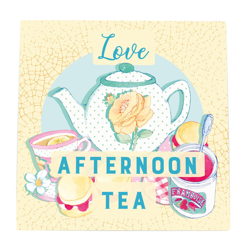Love Afternoon Tea Ceramic Picture Tile Wall Décor