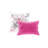 Twin/twin Xl Comforter With Floral Print, Sham In Pink, Print And Solid Grey Reverse