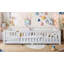 Lit simple avec garde-corps et porte pour enfants, blanc-128758710-128758711