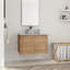 Meuble-lavabo simple 30 po avec comptoir en pierre reconstituée