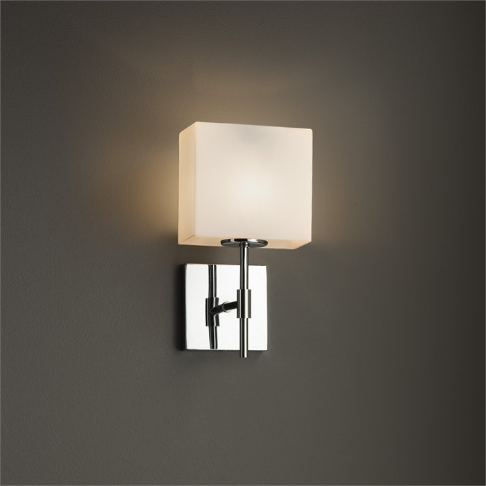 Applique murale à bras 1 lumière Casson, Bronze foncé, Mercurisé, 9 W