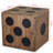 Storage Box Mindi Wood 15.7" x 15.7" x 15.7" Dice Design