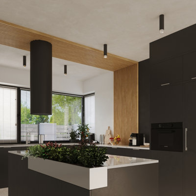 NERO Steel Flush Mount