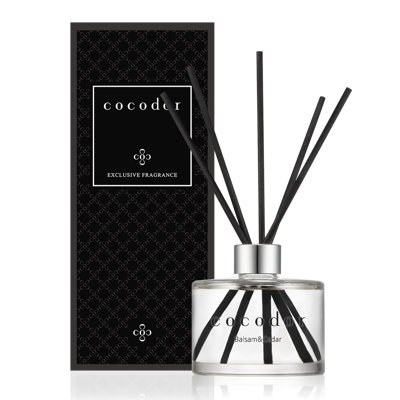 Diffuseur de roseaux Cocodor 200 ml (6,7 oz) / Baume et cèdre [ensemble de 15]