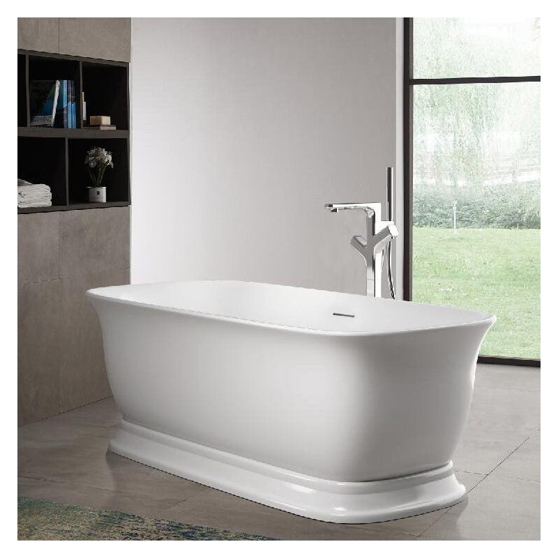59'' x 31.50'' Soaking Acrylic Bathtub, Chrome