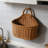 A Three-Piece Set Of Large, Medium And Small,Large Wall Hanging Basket For Storage, Woven Rattan Organizer For Kitchen, Bathroom, Dorm, And Living Room Wall Mounted Storage Solution