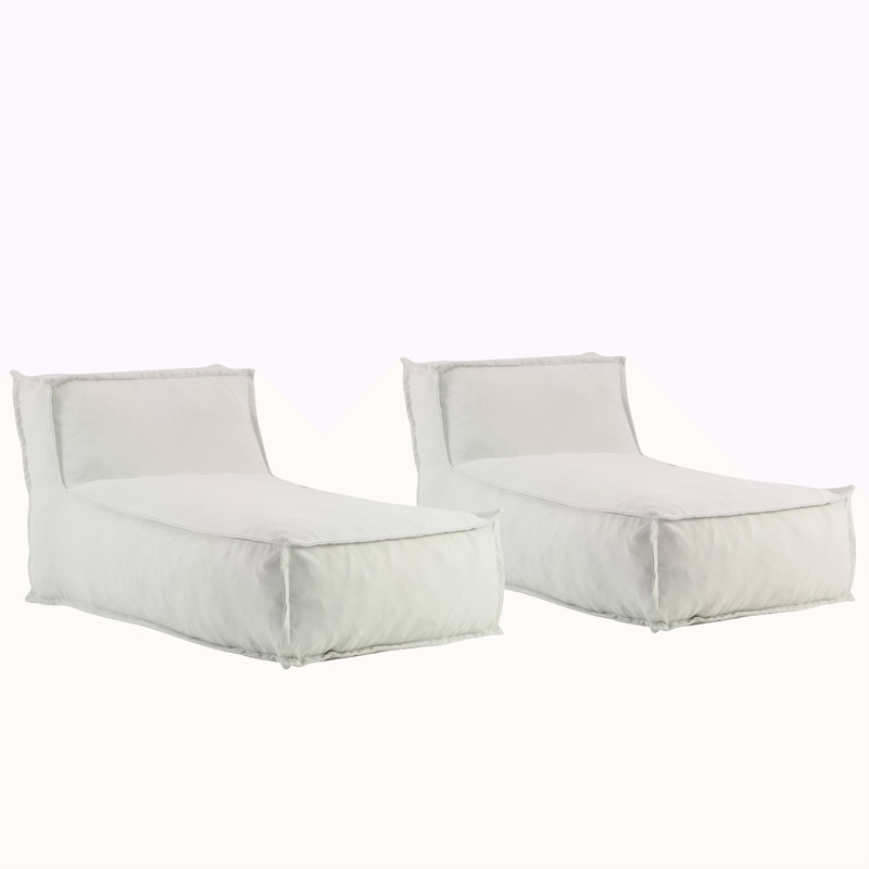 Ensemble de 2 fauteuils d'extérieur, Gris