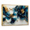 Golden Arrangement Blue Velvet Daisies Ink IV - Daisies Wall Art