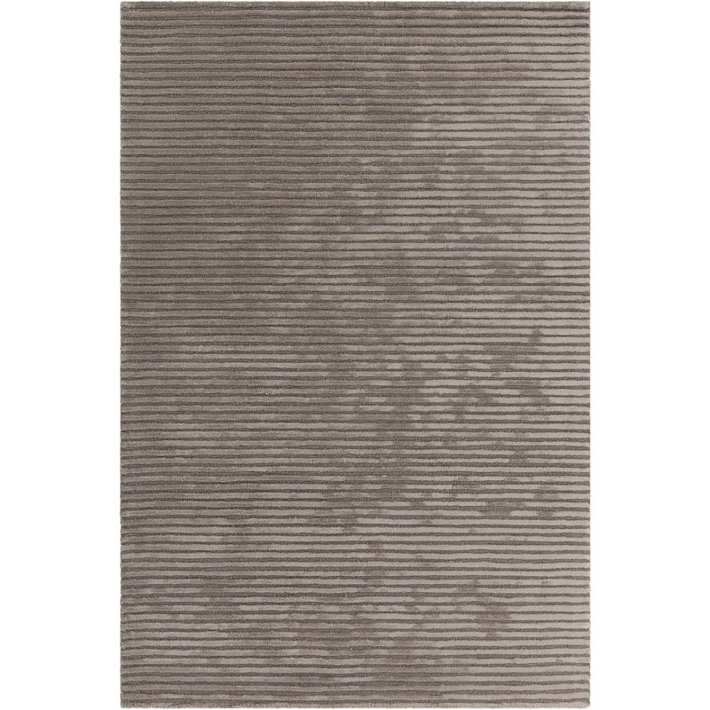 Tapis taupe touffeté à la main Angelo, Rectangle 5 pi x 7 pi 6 po