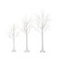 Ensemble de bouleau illuminé, arbre artificiel 4 lumières, 48 ​​lumières DEL / 5 pi 72 lumières DEL / 6 pi, 96 lumières DEL blanc chaud, arbre de Noël pour la décoration intérieure et extérieure