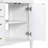 Bathroom Vanity with Ceramic Sink (White)-1534094828