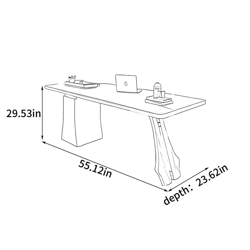 Bureau Creative Design, H 29,53 po x l 55,12 po x P 23,62 po