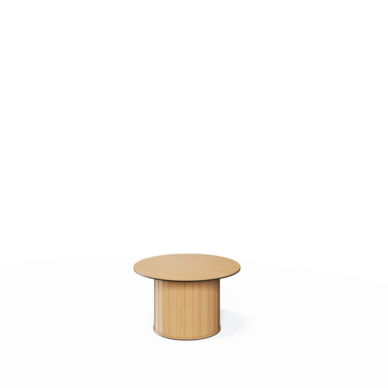 Belvie Wood Coffee Table with Storage, 48 cm H x 80 cm W x 80 cm D