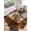 Tapis brun / blanc en cuir de vache Rivington