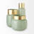 Trashawn Medium Mint Glass Vase W/Matte Gold Metal Neck Cuff-1036876716