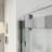 Opal Mirage MCOCOD 56-60.25" W x 76" H Double Sliding Semi-Frameless Smooth Sliding Shower Door with 3/8" (10mm) Clear Glass-98803860