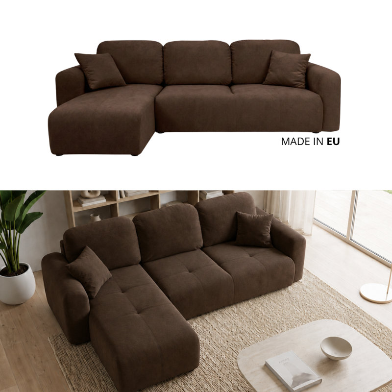 Chandara 3 Seater Sofa Bed, Left Hand Facing Corner Sofa