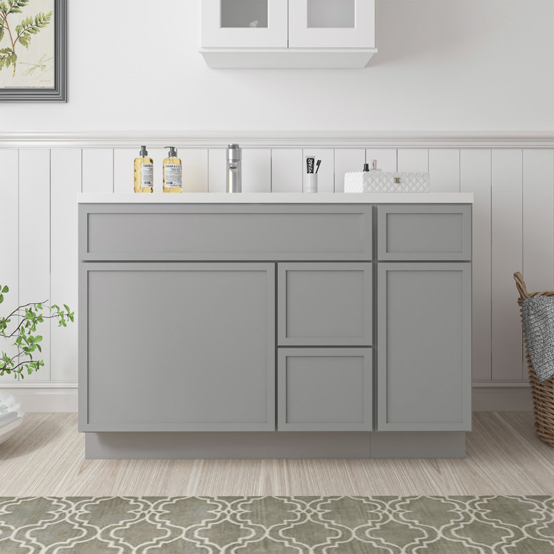 48'' Single Bathroom Vanity Base Only, Gray