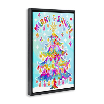 Toile éclectique «Merry & Bright» par Jess Stempel