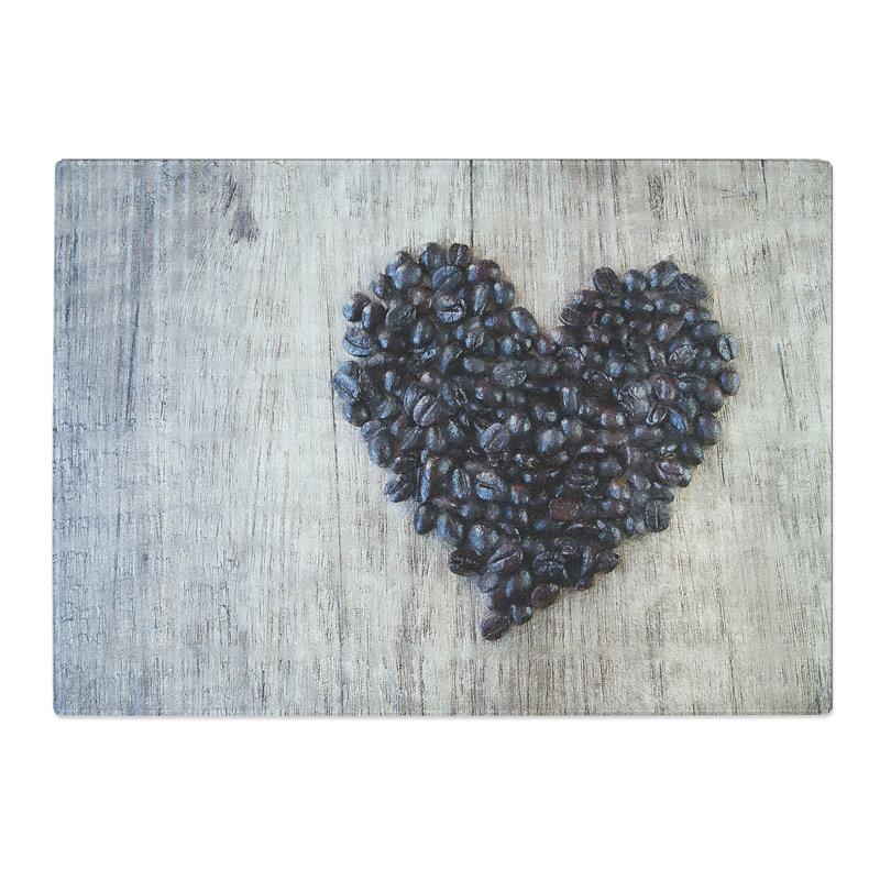 Coffee Beans Vol.1 Painting Chopping Board, 0.4cm H x 28.5cm W x 39cm L