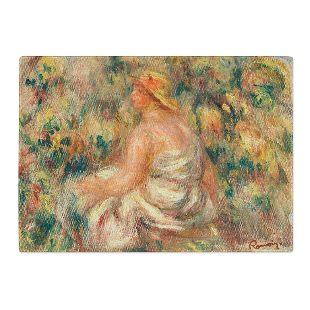 Woman with Hat by Pierre-Auguste Renoir Chopping Board