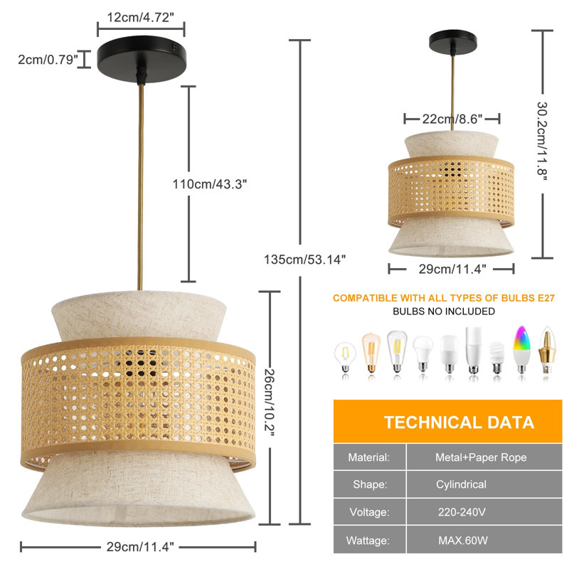 Charlestown 1 - Light Bronze Novelty Pendant