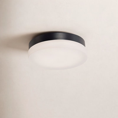 Single Light Glass LED Flush Mount