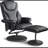 Aashka Faux Leather Swivel Recliner-966231558