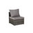 6 Pieces Patio Furniture Set,Outdoor Woven Sectional L- Shaped Patio Furniture ,Wicker Conversation Set with corner table&Glass Top Table for Backyard Poolside-1077893709