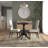 Classic Black 36 Inch Space-Saving Round Pedestal Bar Table-1426585451