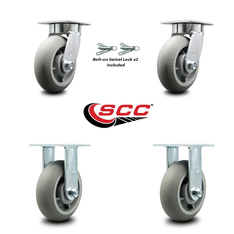 Kingpinless Thermoplastic Caster