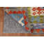 Tapis oriental géométrique en laine Kilim 6 x 8