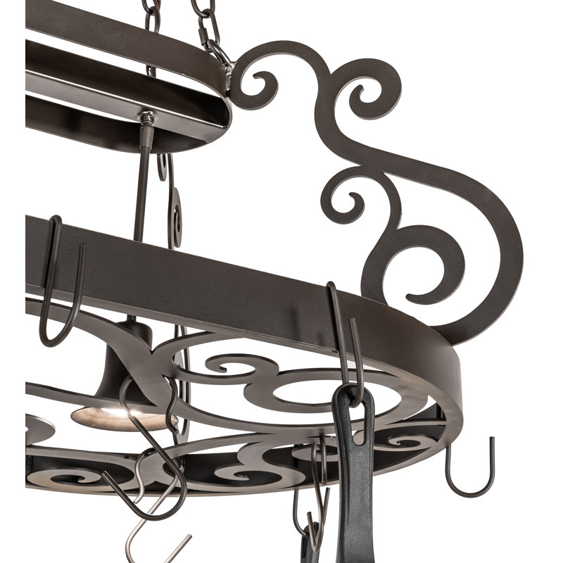 Neo 2 Light Handcrafted Hanging Pot Rack