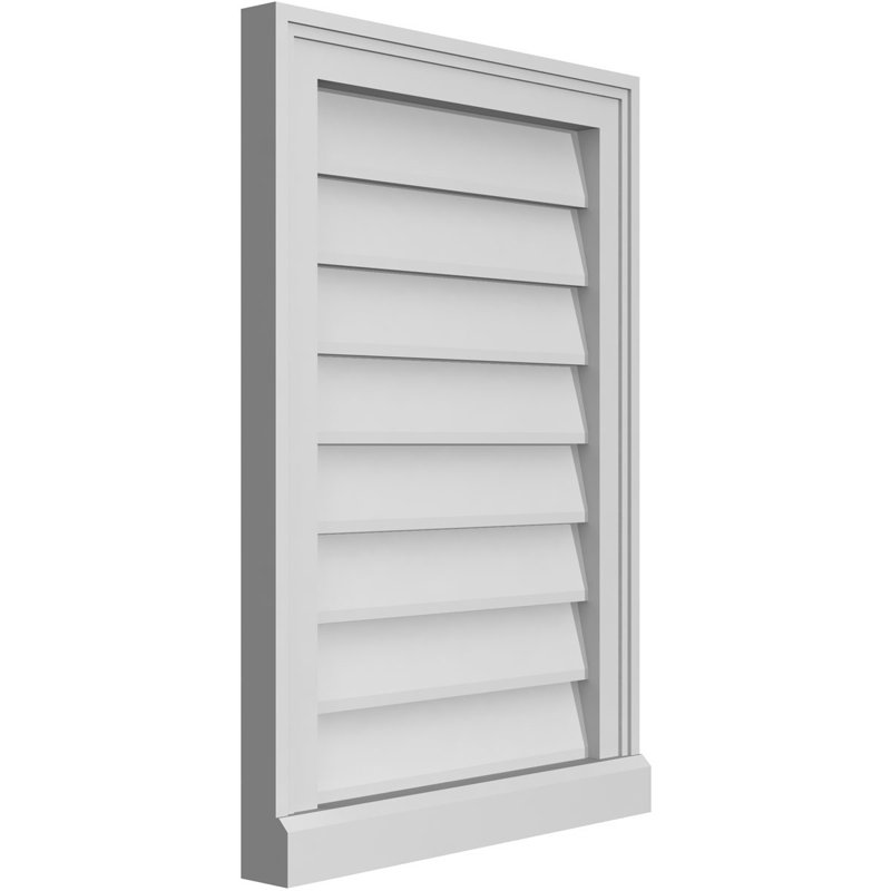 Cadre de seuil Brickmould, brun clair apprêté, H 26 po x l 18 po x P 2 po