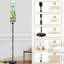 Lampe sur pied 68,5 po à motif de dinosaure vert avec des papillons et une couronne florale à intensité variable avec abat-jour en lin, 3 ampoules DEL incluses, télécommande et interrupteur au pied pour le salon-351888392-351888401