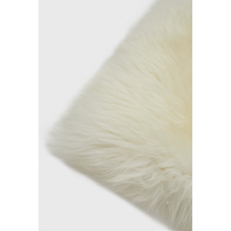 Teton Sheepskin Scatter Cushion Cover, White