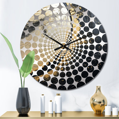 Aleg - Abstract Painting Wall Clock