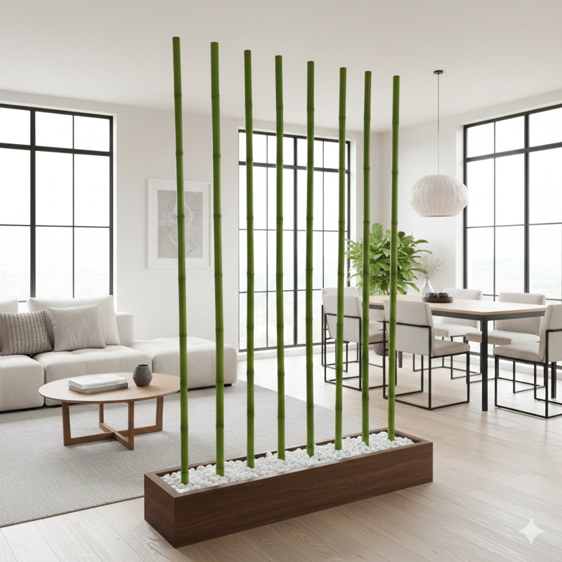 3pc Set Carignan Bamboo Pole, Green